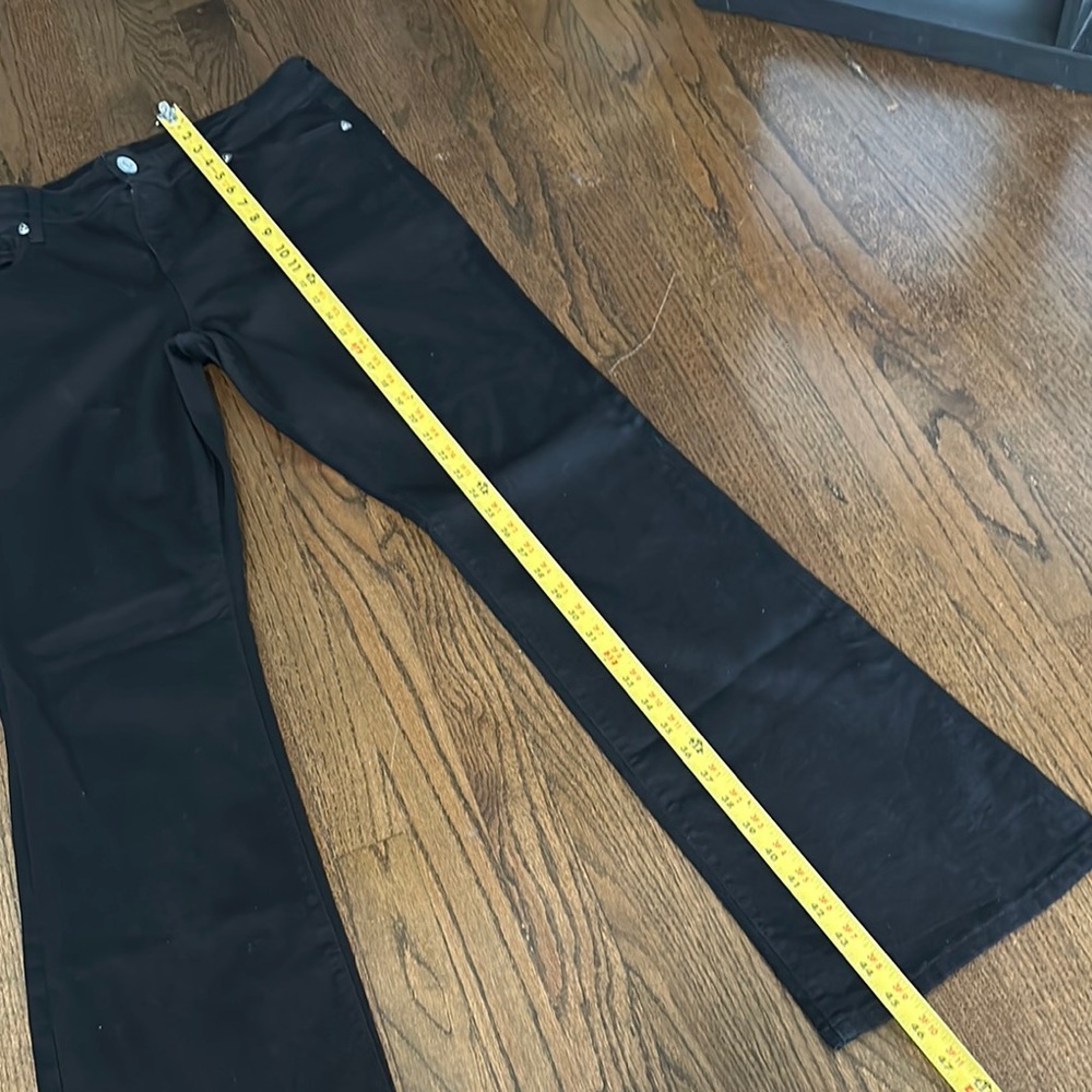 NWOT Kut From The Kloth Deep Black Nicole Bootcut Flare Jeans 16 - Picture 5 of 14